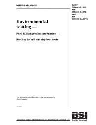 BS EN 60068-3-1:1999