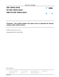 NBN EN ISO 10642:2019