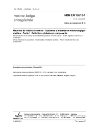 NBN EN 15518-1:2011