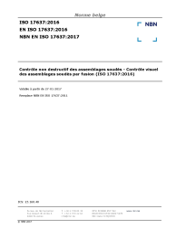 NBN EN ISO 17637:2017