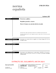 UNE-EN 352-6:2003 (R2014)