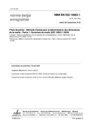 NBN EN ISO 16663-1:2009