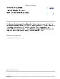 NBN EN ISO 14819-2:2021