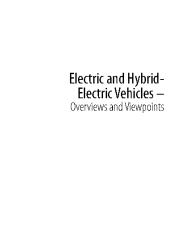 Electric and Hybrid-Electric Vehicles - Overviews and Viewpoints