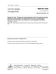 NBN EN 16493:2014