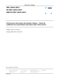 NBN EN ISO 12631:2017