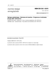 NBN EN ISO 12870:2012