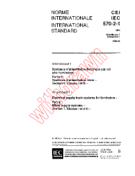 IEC 60570-2-1:1994/AMD1:1996
