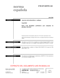 UNE-EN 60335-2-44:2003