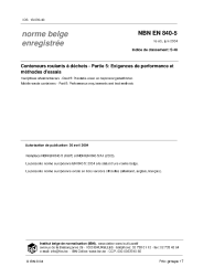 NBN EN 840-5:2004