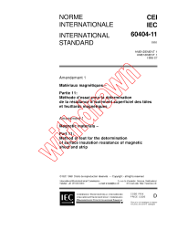 IEC 60404-11:1991/AMD1:1998