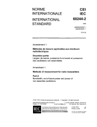 IEC 60244-2:1969/AMD1:1974