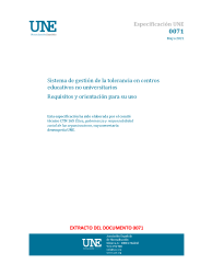 ESPECIFICACION UNE 0071:2021