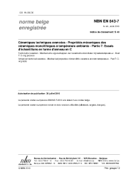 NBN EN 843-7:2010