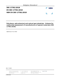 NBN EN ISO 17782:2018