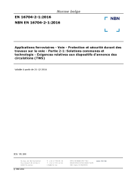 NBN EN 16704-2-1:2016