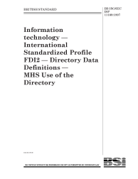BS ISO/IEC ISP 11189:1997
