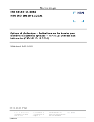NBN ISO 10110-11:2021