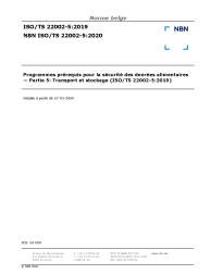 NBN ISO/TS 22002-5:2020