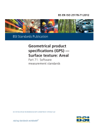 BS EN ISO 25178-71:2012
