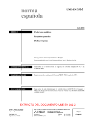 UNE-EN 352-2:2003 (R2014)