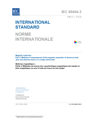 IEC 60404-3:1992+AMD1:2002+AMD2:2009 Consolidated