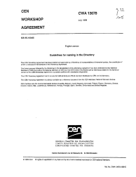 CWA 13678:1999