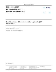 NBN EN ISO 11731:2017