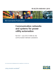 PD IEC/TR 61850-90-1:2010