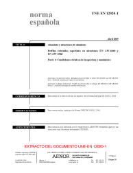 UNE-EN 12020-1:2009 (R2013)