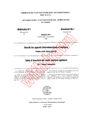 IEC 60335-1:1976/AMD1:1977
