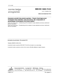 NBN EN 16602-70-04:2014