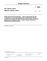 NBN ISO 23678-3:2022
