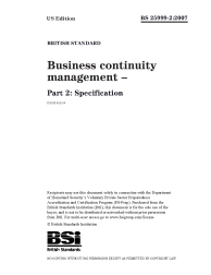 BS 25999-2:2007 (USA Edition)