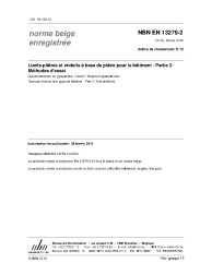 NBN EN 13279-2:2014