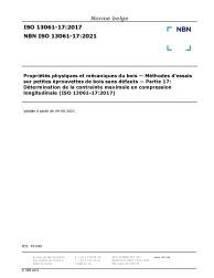NBN ISO 13061-17:2021