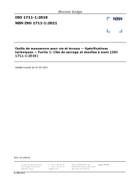 NBN ISO 1711-1:2021