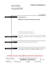 UNE-EN 13120:2010+A1:2014 (R2018)