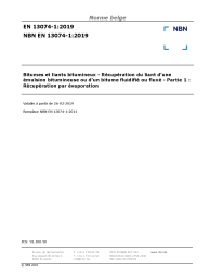 NBN EN 13074-1:2019