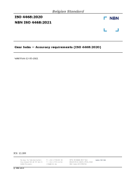 NBN ISO 4468:2021