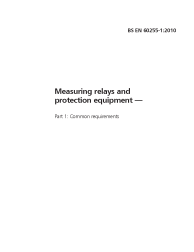 BS EN 60255-1:2010
