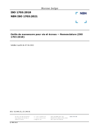 NBN ISO 1703:2021