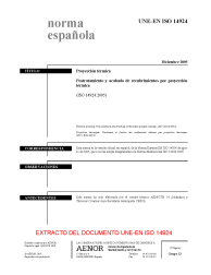 UNE-EN ISO 14924:2005