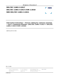 NBN ISO/IEC 11801-3:2021
