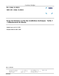 NBN EN 1366-3:2021