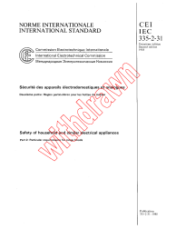 IEC 60335-2-31:1988