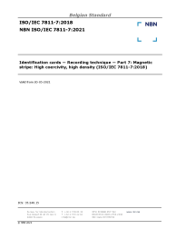 NBN ISO/IEC 7811-7:2021