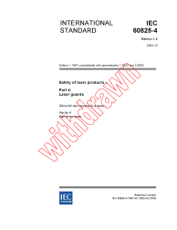 IEC 60825-4:1997+AMD1:2002+AMD2:2003 Consolidated