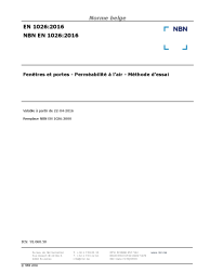 NBN EN 1026:2016