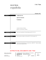 UNE 77204:1998 (R2016)